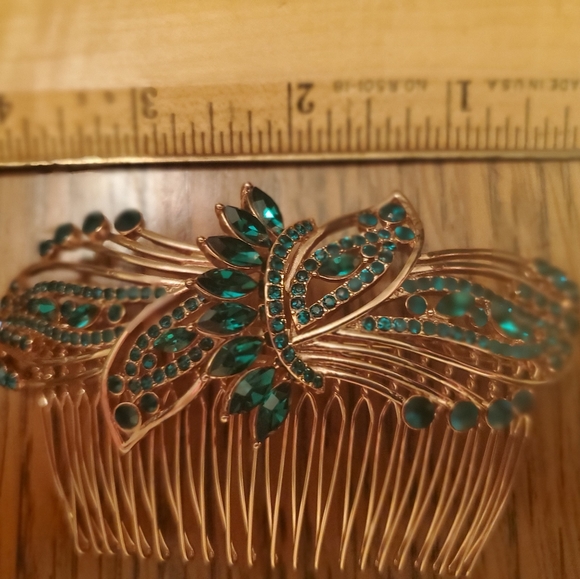 Accessories - Rhinestone hair comb accessory Christmas holiday wedding